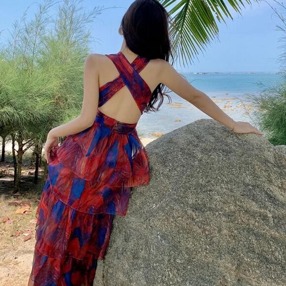 New without tags Colorful Summer Dress - Picture 3 of 5